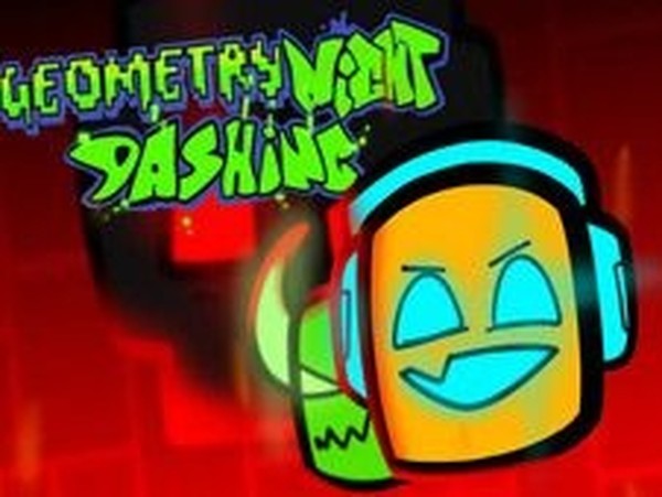 FNF Geometry Night Dashing Arcade Game