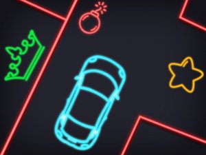 Neon Car Puzzle Game