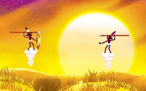 Spearmen Hunters - Tribal Throwing Skill Online Game